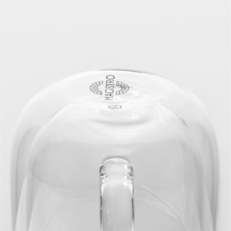 Glass mug with double walls Magistro "Adele", 300 ml-5