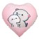 Foil ball 18 "Thank you", heart