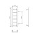 Water towel "Sanprise" Aurora P6, 200x800 mm, side connector., Black matte