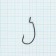 Hooks Volzhanka Worm Hook No. 1, 10 pcs