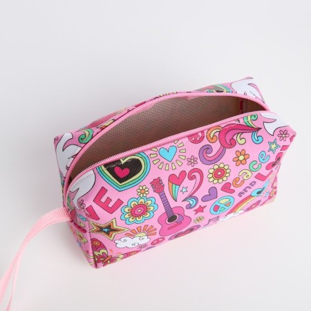Cosmetic bag with lightning, pink/multi -colored color-2