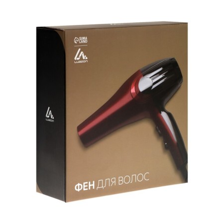 Feng Luazon LF-28, 1600 W, 2 speeds, 3 temperature conditions, 3 nozzles, combs, black,-9