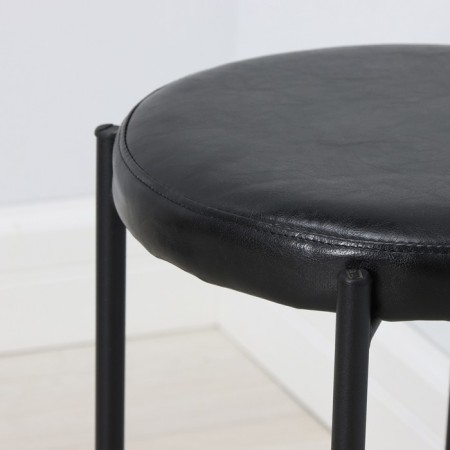 Stool with round seat nt4/b, load 150 kg, 38.5x45 cm, color black-4