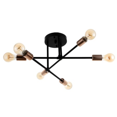 Chandelier 2232/6 E27 40W black and gold 60x60x21 cm Bayerlux