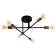 Chandelier 2232/6 E27 40W black and gold 60x60x21 cm Bayerlux