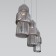 Suspended lamp with SOHO, 40W, E27, 58x11 cm