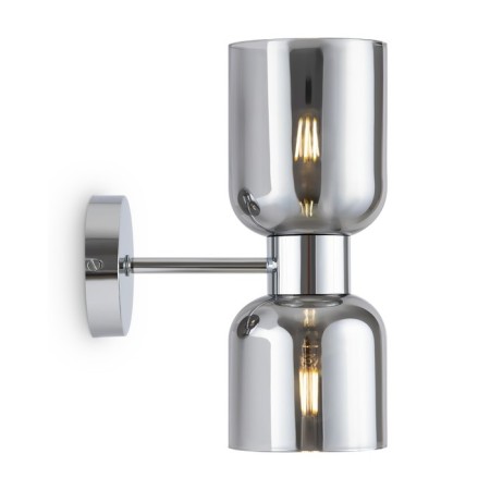Wall lamp 60W, 2HE27, 29x15 cm, chrome-1