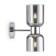 Wall lamp 60W, 2HE27, 29x15 cm, chrome