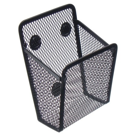 Standing for writing accessories on magnets, for magnetic boards, mesh, metal, black