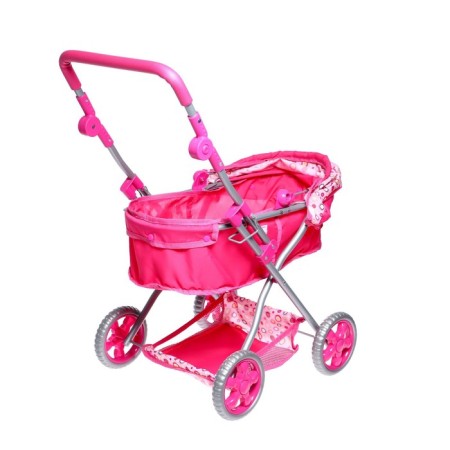 Winter doll stroller, with a bag, handle is regulated, a metal frame, mix-5