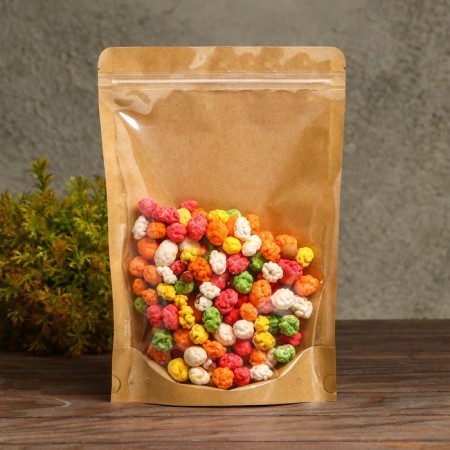 Zip-Lock package Craft with a transparent wall 18 x 26 + 4 cm
