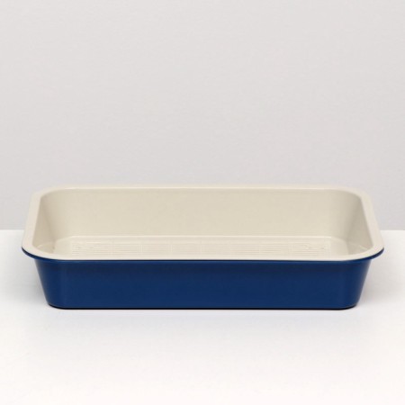 Medium toilet with a mesh of 36 x 26 x 6.5 cm, blue/beige-2