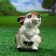 Garden figure "Hare cheerful" 14x10x16cm