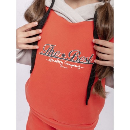 Set: Huds and Pants "College", height 128 cm, color orange color-7