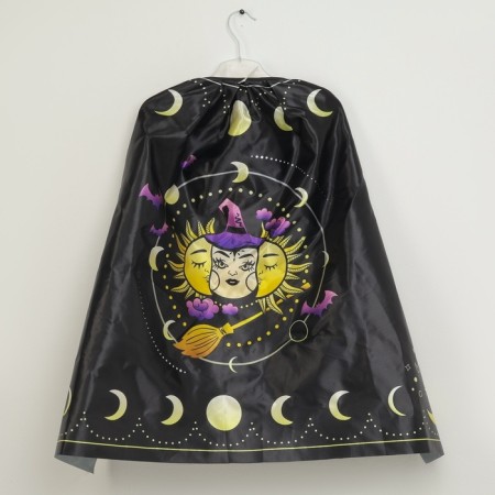 Carnival set "Lunar Witch", raincoat 70 cm, hat, gloves, wand-11