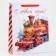 Laminated vertical "New Year train", l 31 x 40 x 11.5 cm, New Year