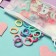 Hair elastic band "Fidget" (set of 60 pcs) unicorns, 2 cm, mix