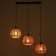 Bayerlux lamp "Trinity" 3he27 40W black 20x20-120 cm