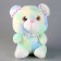 Soft toy "Bear" with beads, 30 cm, green