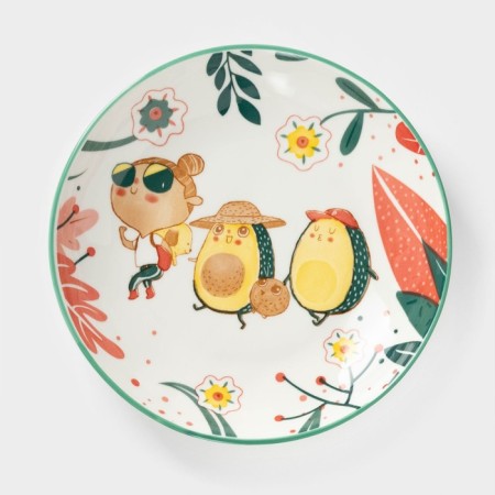 Ceramic “Avocado Walk”, D = 20.2 cm ㅤ-1