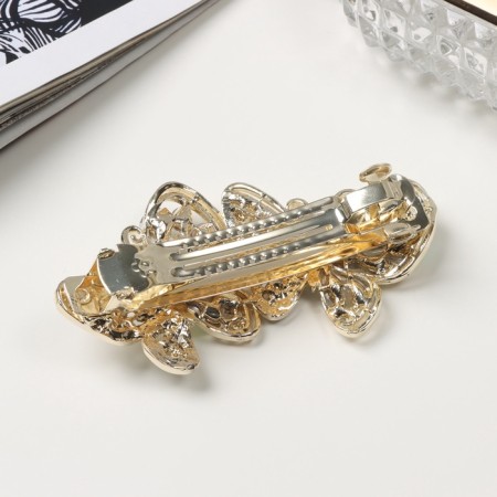 Clothing machine for the hair "Diodor" butterflies, 8.5 cm, gold-1