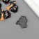 Decor for creativity Plastic "Black Rabbit with a broom" 2.5x2.5x0.8 cm