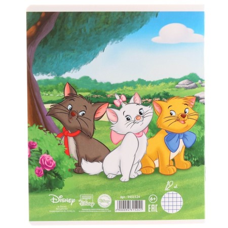 Notebook in a cage 12 sheets, 5 types of mix, cover coated cardboard, cats aristocrats-10