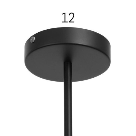 Economic Service chandelier 31101/5 5x40W E14, chrome/black, 66x66x32 cm-4