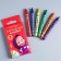 Wax pencils, set of 6 colors, height 8 cm, diameter 0.8 cm, Masha and bear