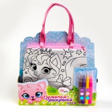 Set for creativity Bag-coloring bag with felt-tip peets 