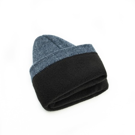 Male Winter hat, color dark mix, size 56-58-8