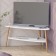 Cornage table, 710 × 710 × 418 mm, color white snow