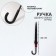 Umbrella - semi -automatic cane "plain", eponge, two -layer, 8 spokes, r = 51 cm, black/red color