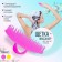 Brush - head washing massage, 7.5 × 7.5 × 3.5 cm, packing 12 pcs, color mix