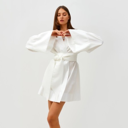 Women's dress Minaku: Enjoy Milk color, rr 46-48-4