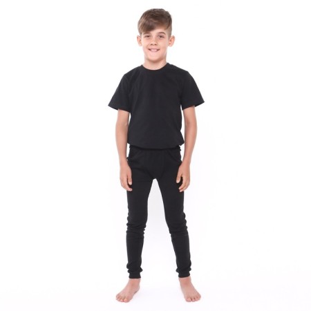 Thermal underwear for a boy (pants), black color, height 140 cm-1
