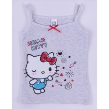 T -shirt for girls, height 146 cm, color gray melange