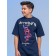 T-shirt for boys, height 122 cm, dark blue color