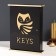 Keywater tree "Eagle owl" black, mirror 6x22.3x29.5 cm