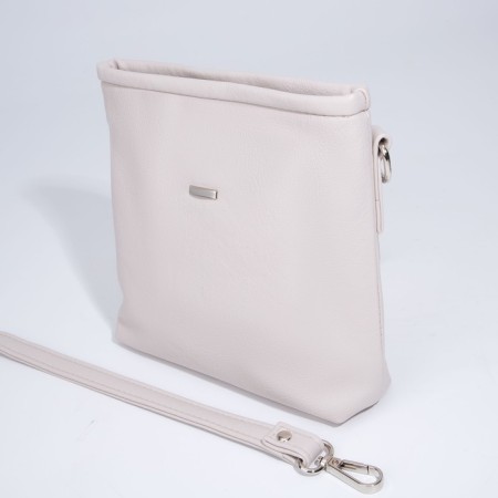 Cross-Bodi Bag on a zipper, beige color-2