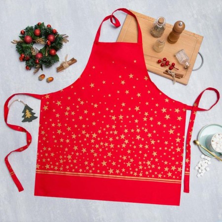 Apron Ethel Gold Stars 60x65cm, 100%HL, 190g/m2