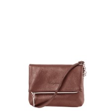 Messenger bag, valve department, brown color 16.5x20x8cm