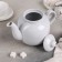 Amber kettle, 1.4 l, white color