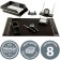 Marble Galant set of 8 objects+watches, black 231192