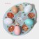 Glass stand for eggs “Bunny”, 24 × 20.6 cm, 10 cells, blue color