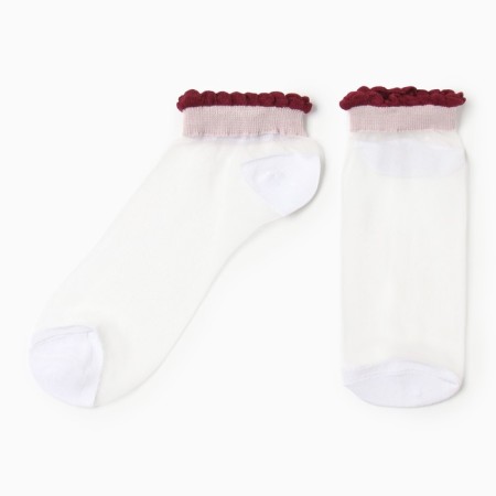 Women's socks glass minku color lilac/white, size 36-37 (23 cm)-3