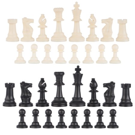 Chess figures, plastic, King H-7.5 cm, Pig H-3.5 cm-2