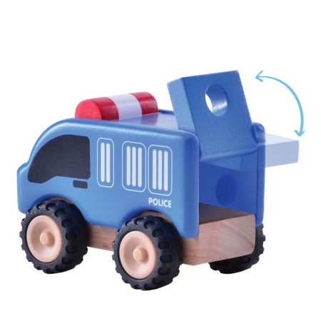 Wooden toy Miniworld "Police Machine"-2
