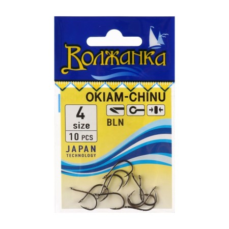 Hooks "Volzhanka" Okiam-Chinu No. 4, 10 pcs
