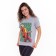 T-shirt female, color light gray melange, a ha ha, size 46